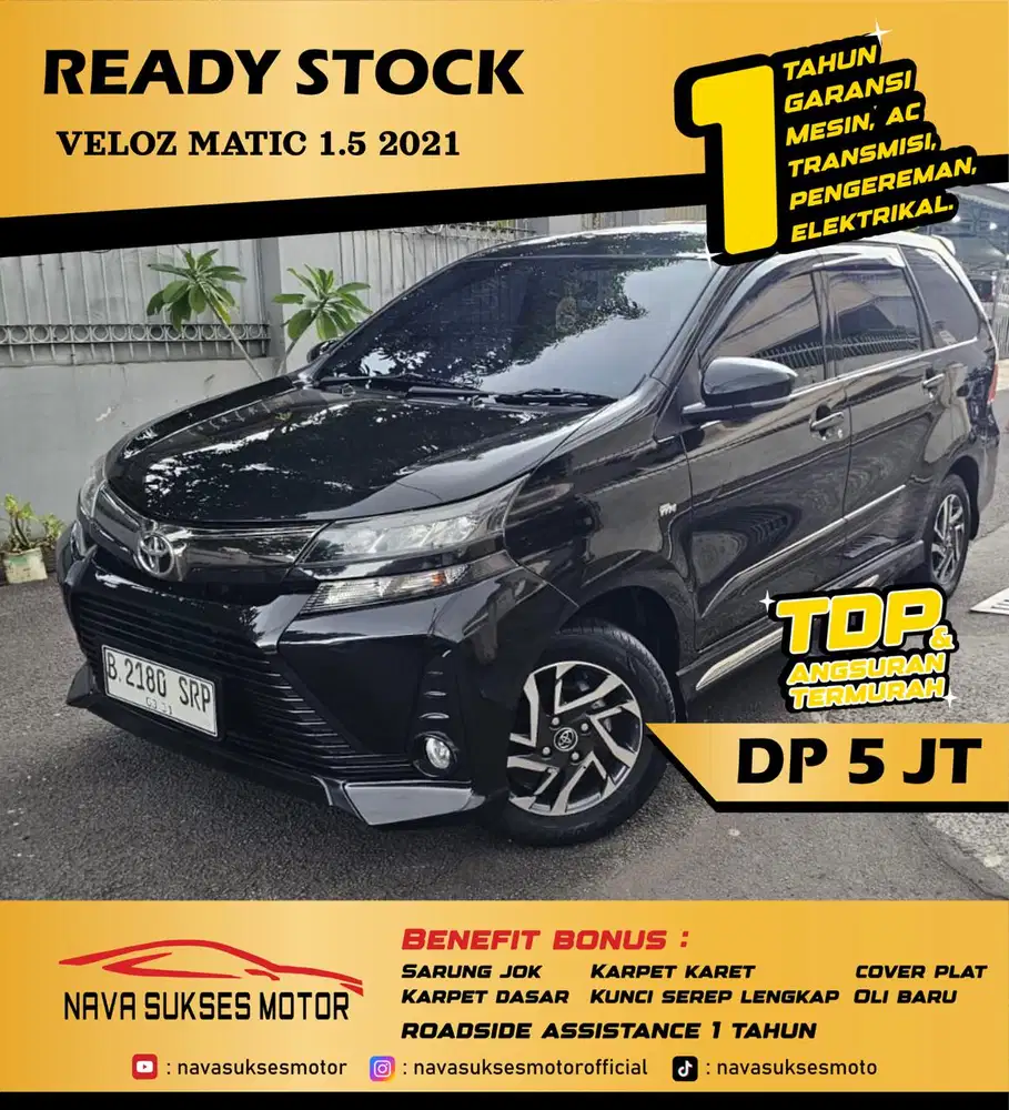 TDP 5 JUTA - VELOZ 1.5 2021 MATIC