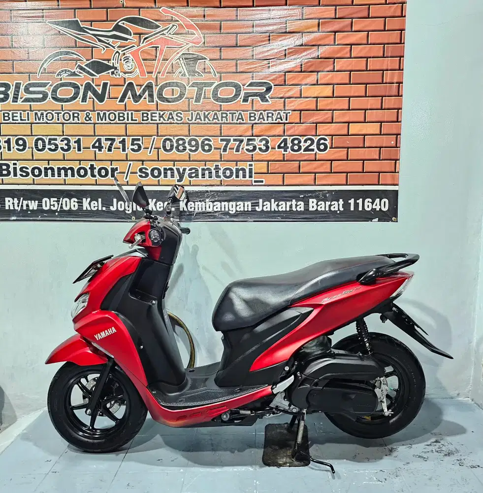 ISTIMEWA! YAMAHA FREEGO S KEYLESS 125 TAHUN 2019 MERAH DOFF