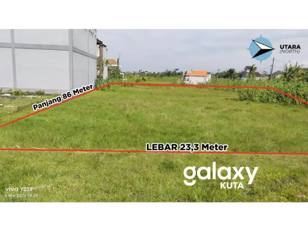 DIJUAL TANAH PEMUKIMAN DI CEMPAKA PUTIH TABANAN