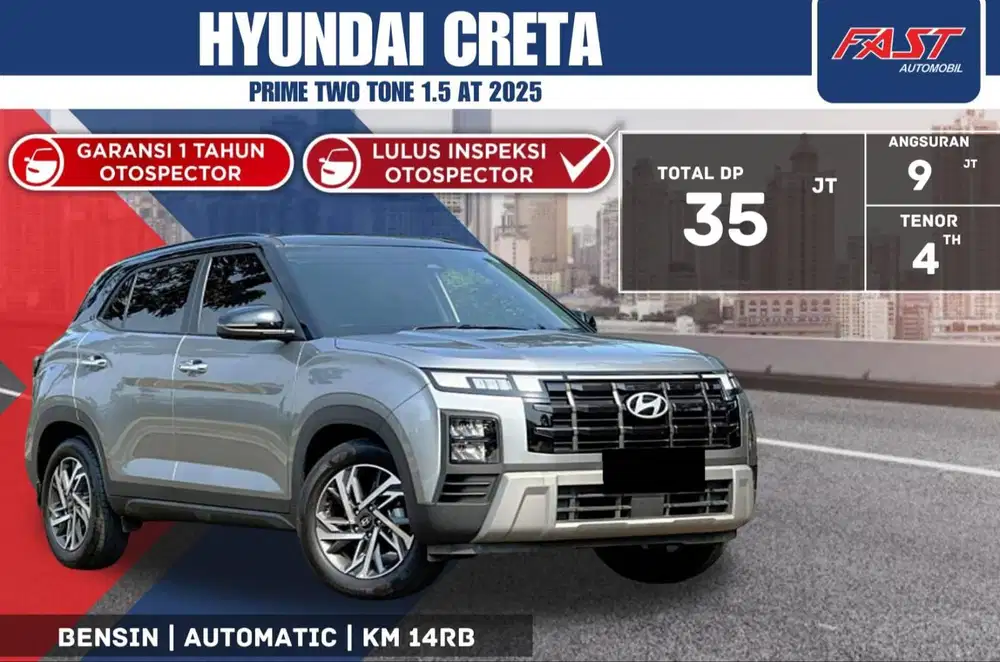 HYUNDAI CRETA PRIME 2025 FACELIFT TWO TONE 1.5 AT PANORAMIC KM.14RB