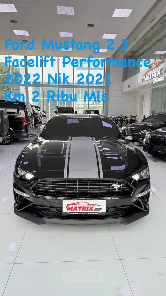Ford mustang 1.2 Facelift Performance 2022 Nik 21 black Siap pakai