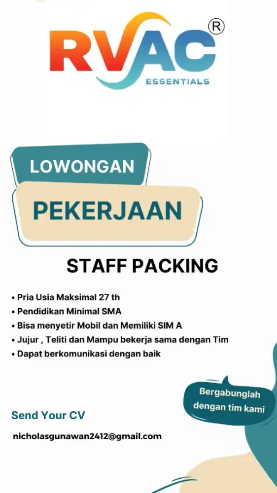 Lowongan staff packing