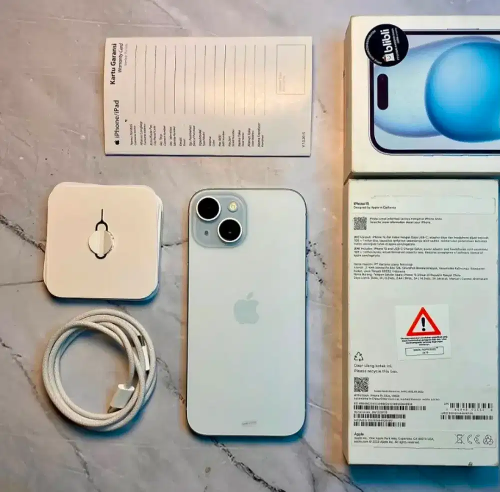 iphone 15 Basic 128 blue ibox fullset