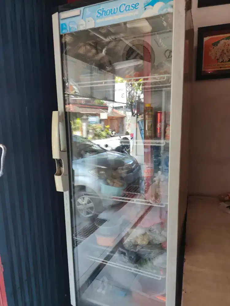 Jual lemari alm buat warung, show case