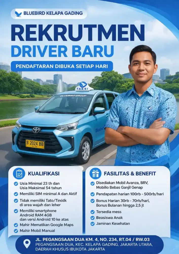 Lowongan kerja Driver/Supir