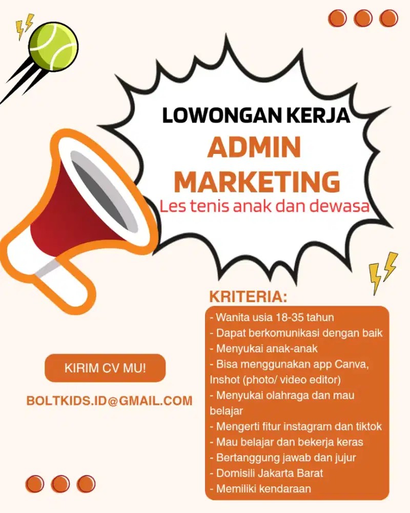 Lowongan Kerja Admin Sales
