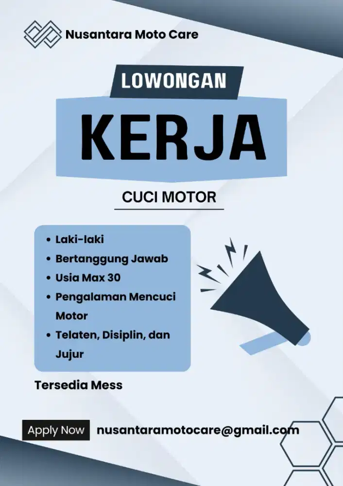 Dibuka lowongan pekerjaan