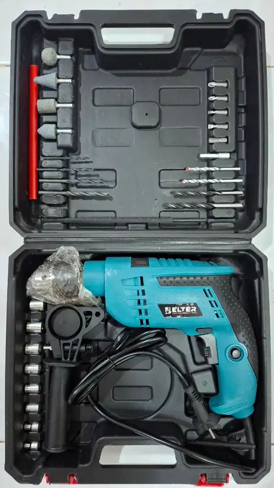 Baru mesin bor listrik Impact drill 13mm koper set
