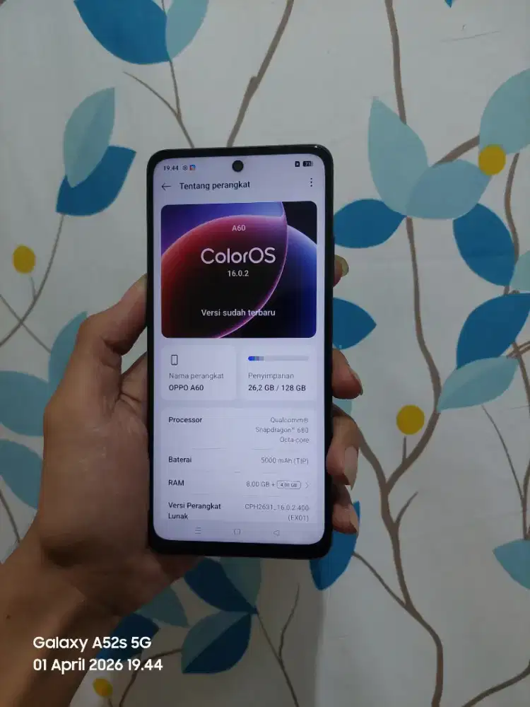 Oppo a60 8/128 garansi resmi indonesia