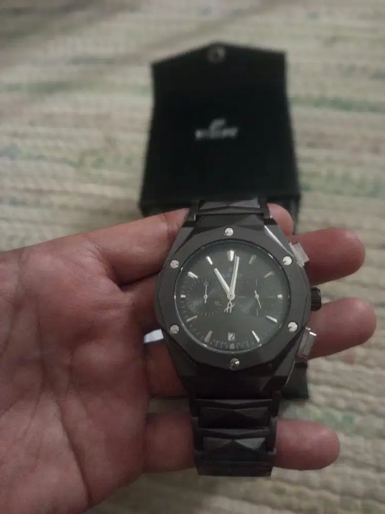 Jam pria crono n tgl aktif w black