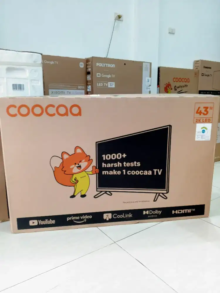 Coocaa 43 Inc Smart TV Baru bergaransi resmi