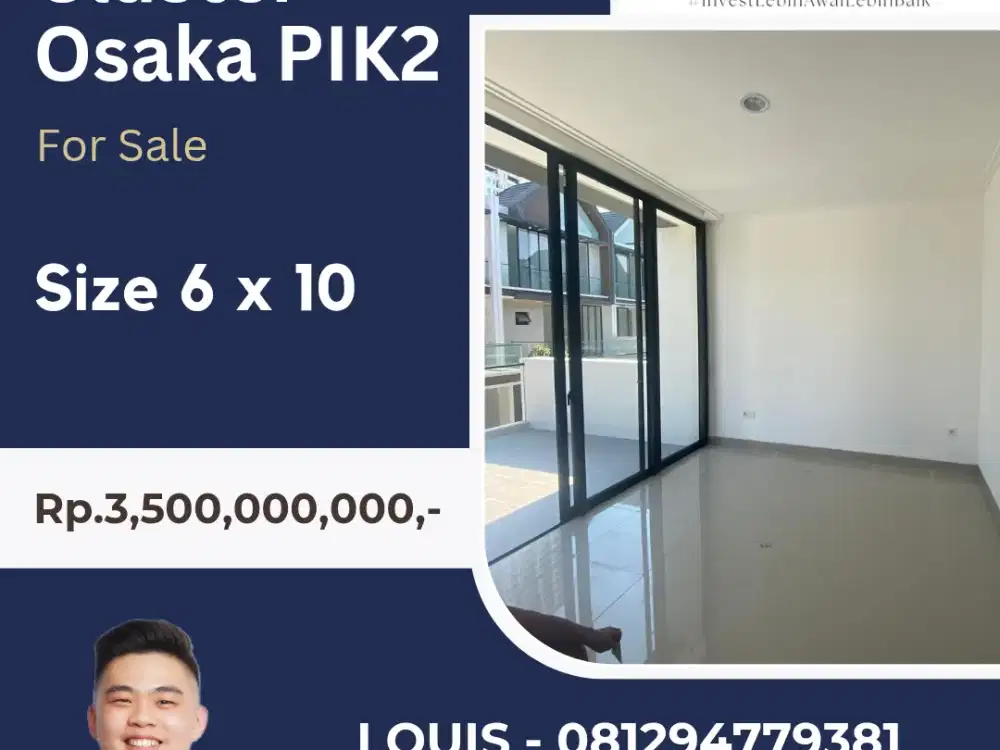 OSAKA RESIDENCE PIK2 6 X 10 JUAL