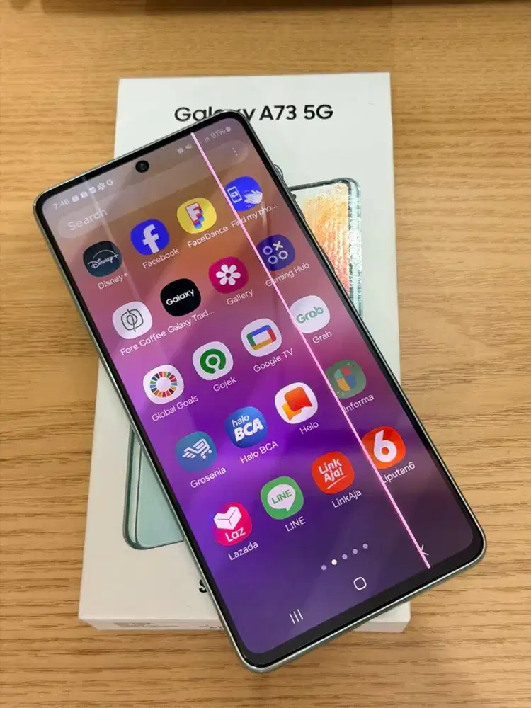 Samsung Galaxy A73 5G Awesome Mint 8/256 GB EX Sein Resmi