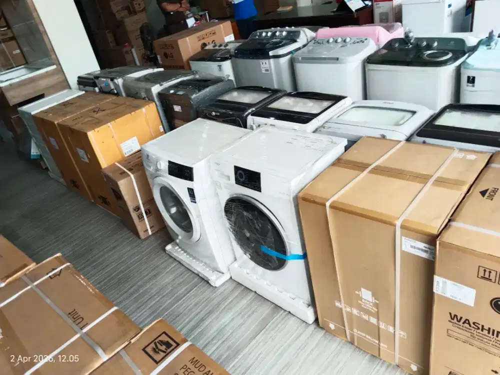 Mesin Cuci bergaransi resmi. Cicilan murah tanpa DP, Syarat cukup KTP