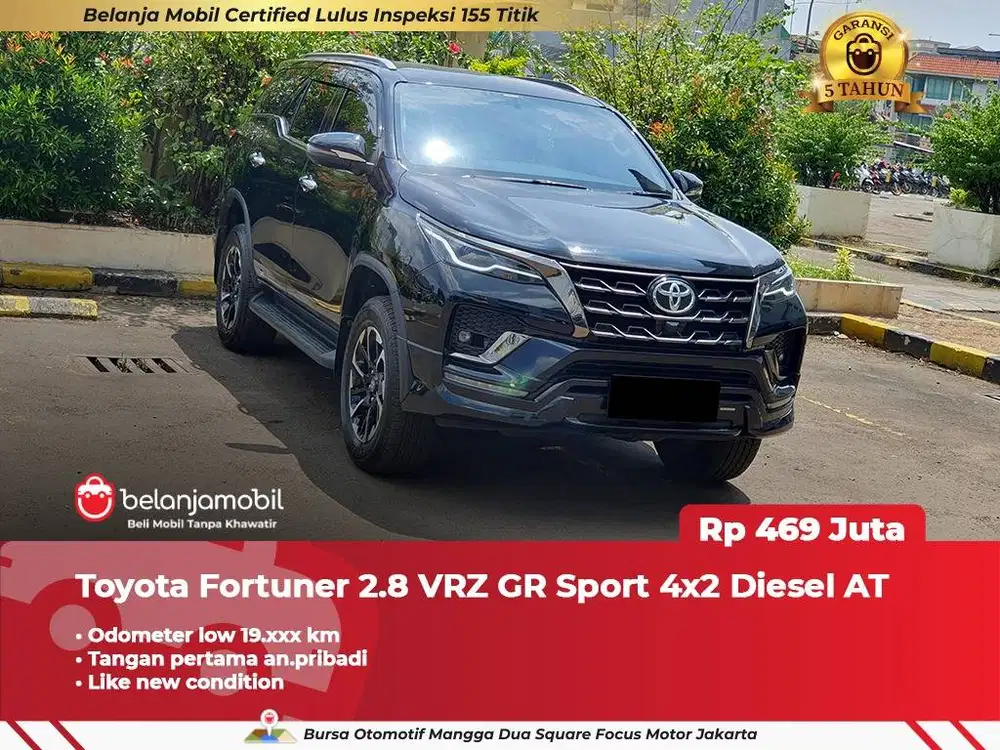 [ LOW KM 19RB ] Toyota Fortuner 2.8 VRZ GR Sport 4x2 Diesel 2022/2023