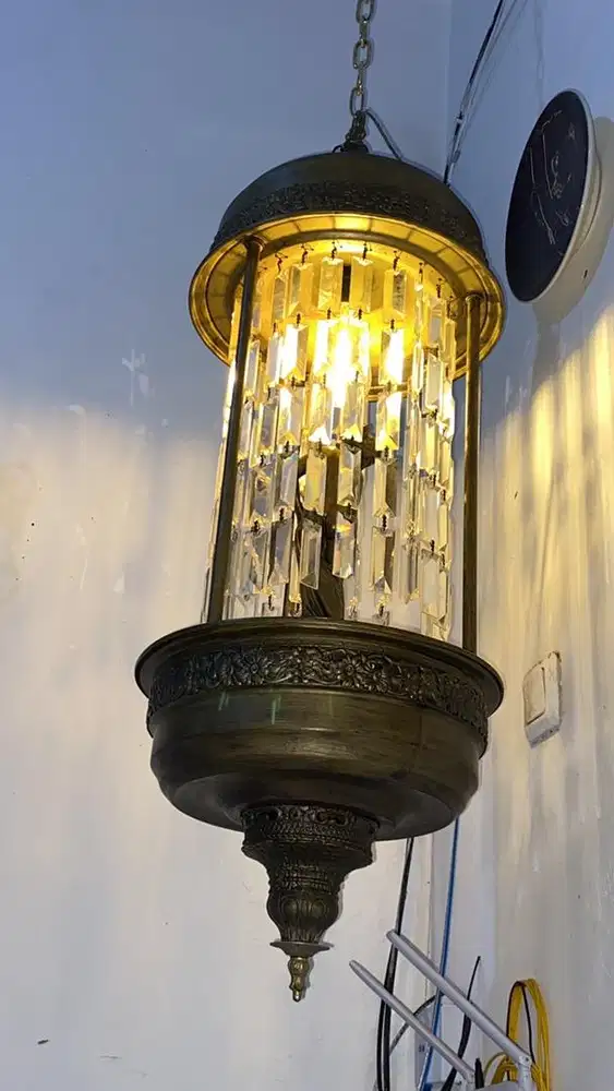 JUAL CEPAT LAMPU JADUL EROPA UKURAN BESAR TINGGI 95 cm Diameter 35 cm