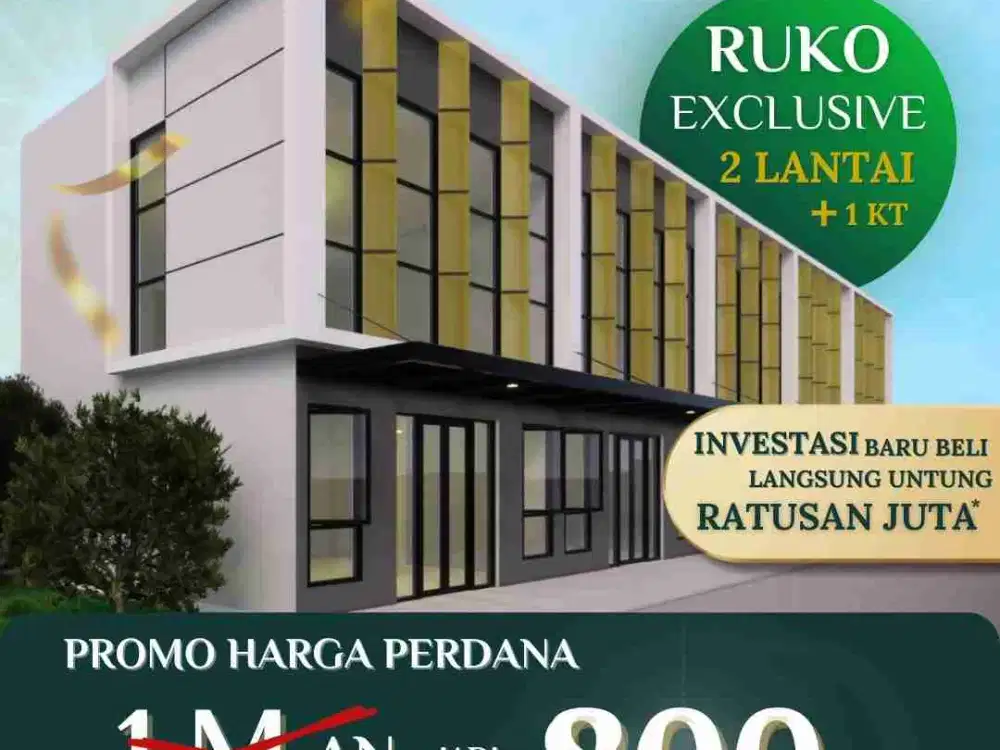 Di jual Bangunan Ruko 2 Lt. promo