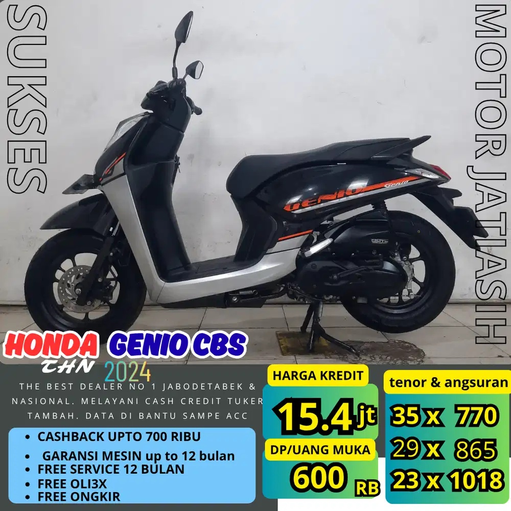 PROMO (SUKSES MOTOR) DP TERMURAH SYRT KTP& KK HONDA GENIO CBS 2024