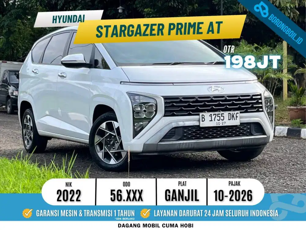Hyundai Stargazer Prime at 2022 Putih xpander cross