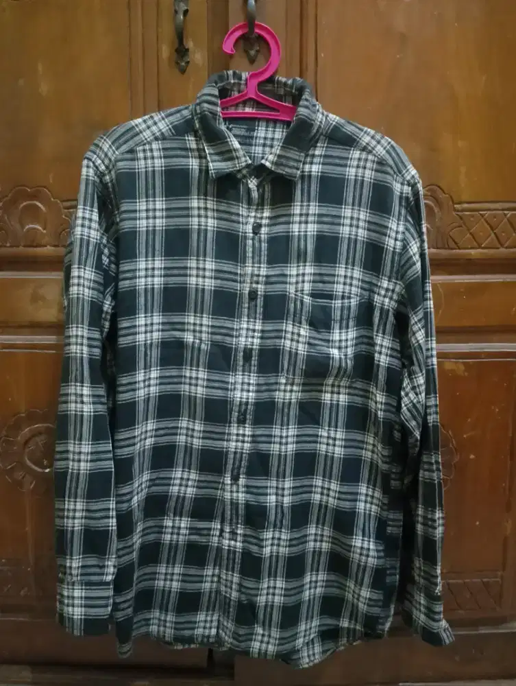 Kemeja Flannel Checked Shirt UNIQLO