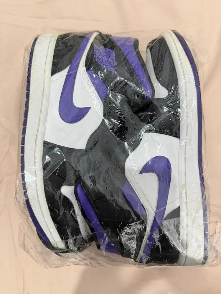 Air Jordan 1 Mid Court Purple White Black