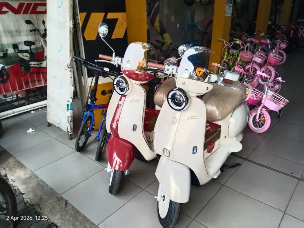 Sepeda listrik Yadea Retro Premium, Cicilan Murah Tanpa DP, Cukup KTO