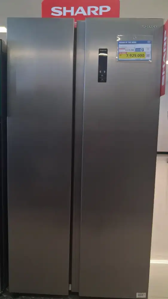 PROMO CICILAN RINGAN 15K/HARI SHARP REFRIGERATOR SBS 472L SILVER