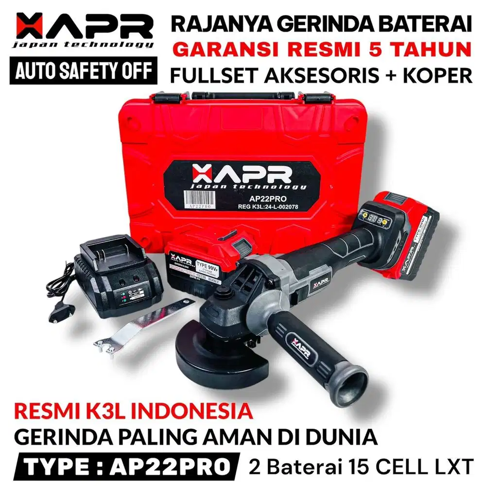 Gerinda Baterai APR AP22PRO Mesin Brushless 99VF