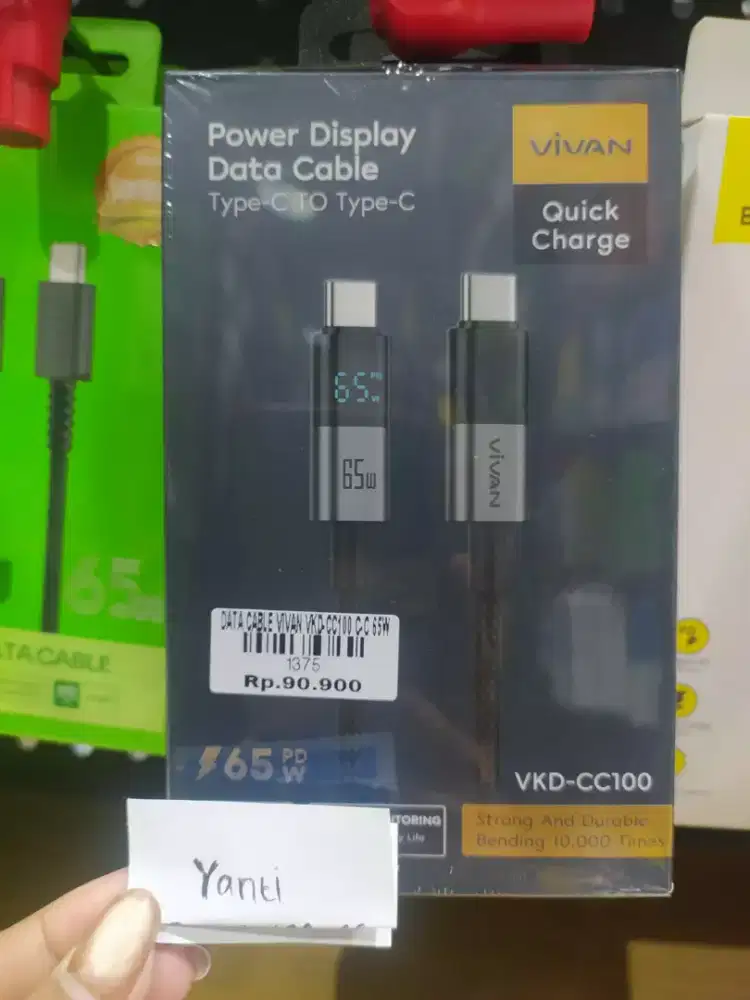 DATA CABLE VIVAN VKD-CC100 C-C 65W | ATLANTIS DAHSYAT