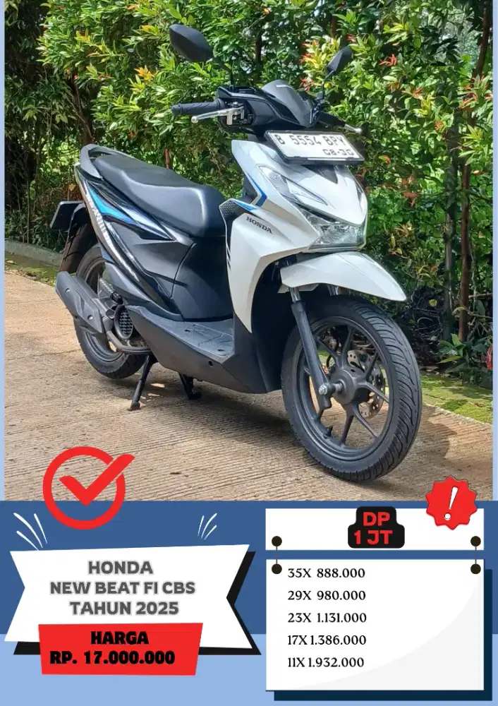 Honda Beat Fi CBS Tahun 2025 KM 2xxx