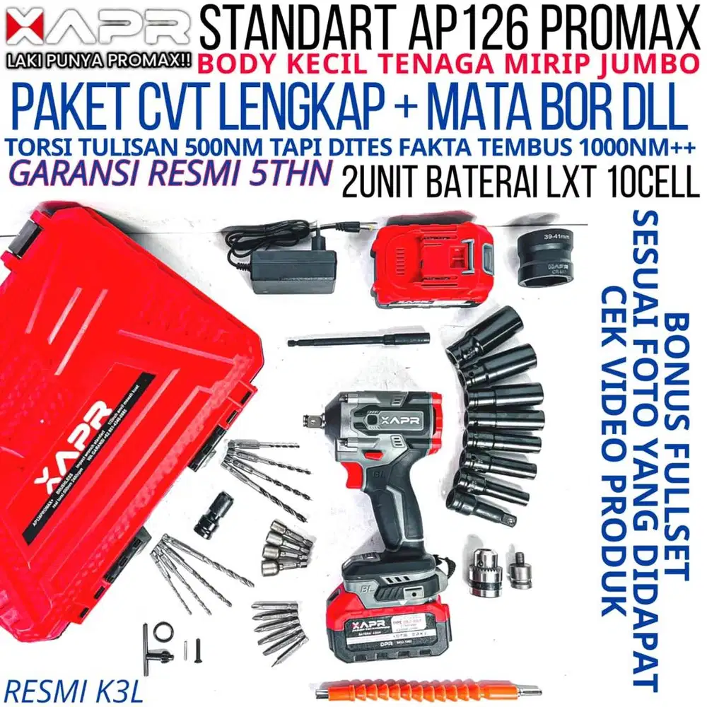 APR RAJA bor impact wrench ap126 promax plus 500nm