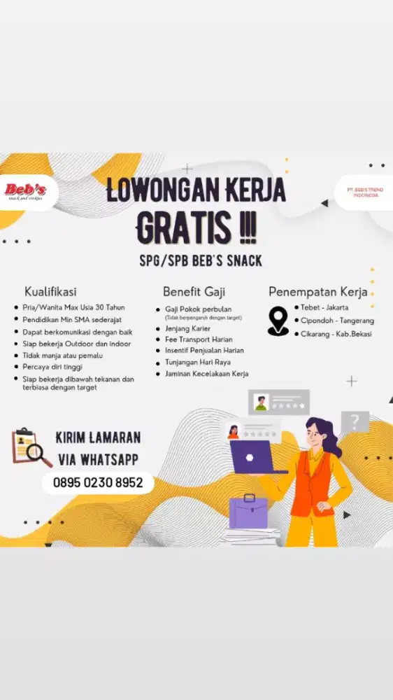 Loker Spg dan Spb Gratissss!