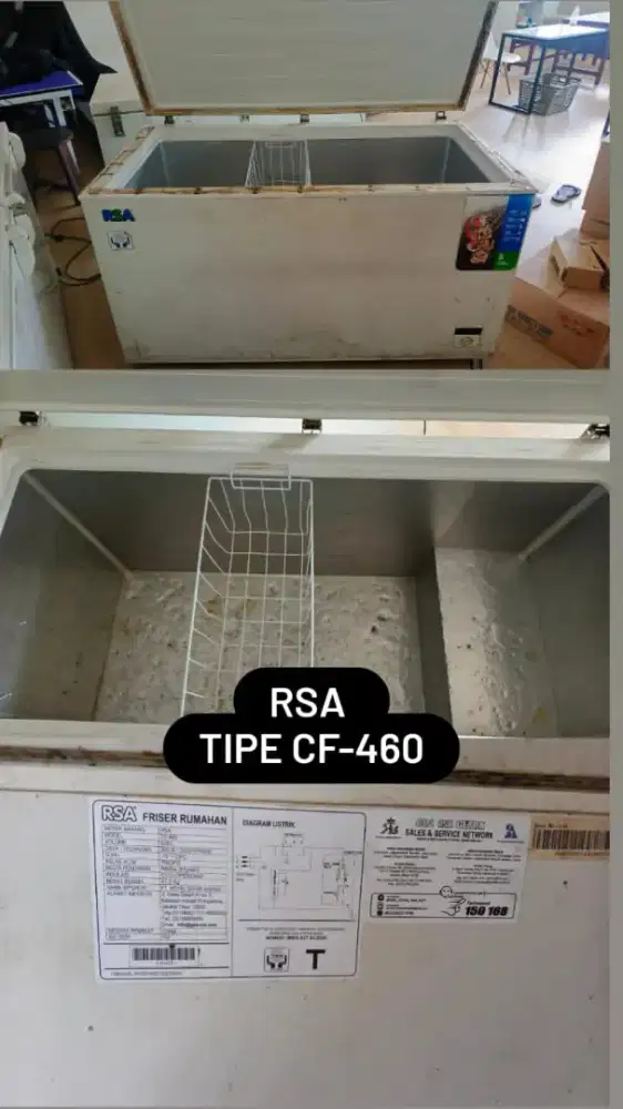 DIJUAL CEPAT FREEZER BOX RSA CF 460