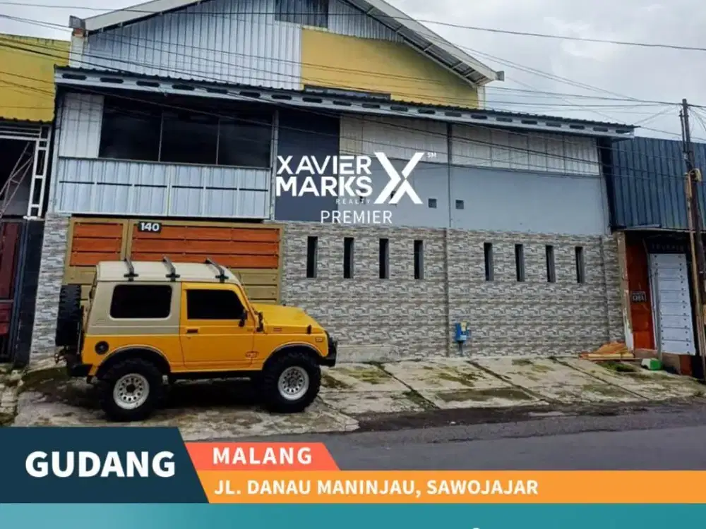 Dijual Gudang Strategis Nol Jalan Danau Maninjau, Sawojajar Malang