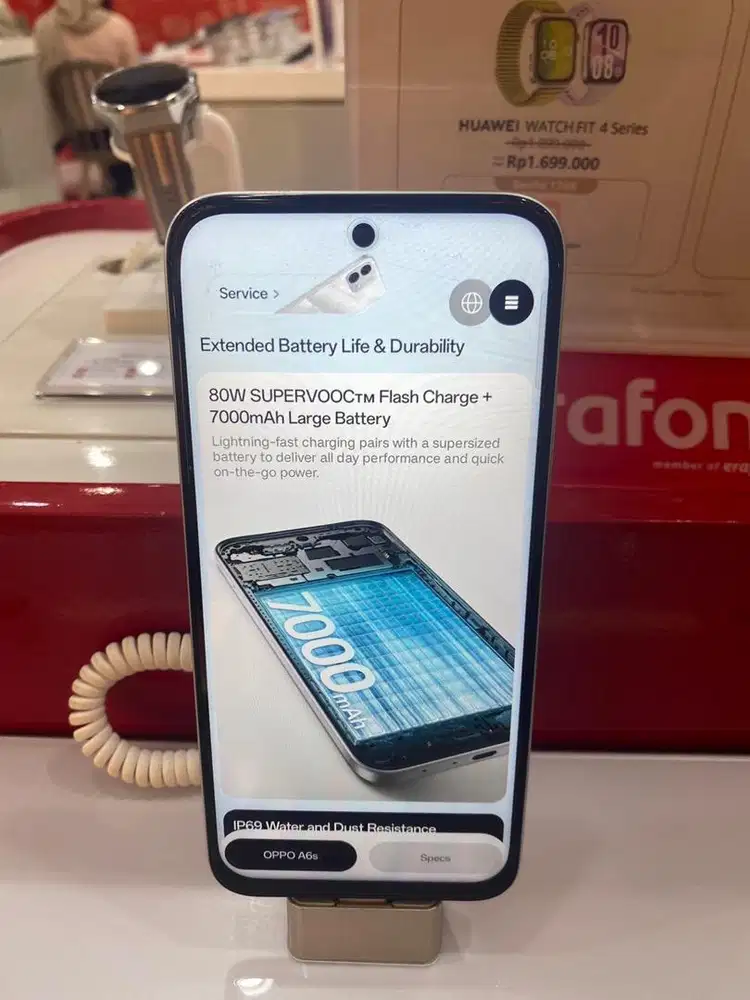 oppo a6s ram 8/56gb baterai 7000mah