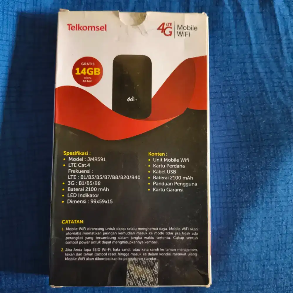 Telkomsel 4G Mobile wifi Model JMR59