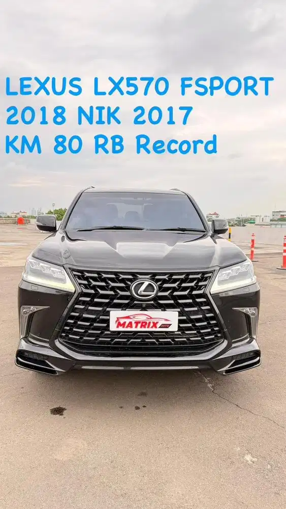 Lexus LX570 Fsport 2018 Nik17 Black on Black Siap pakai