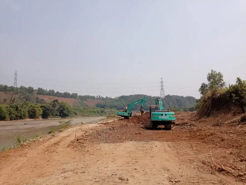 Land Clearing cut and fill aspal jalan paving bobok beton