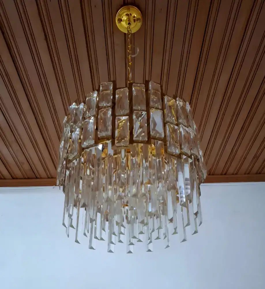 Lampu kristal diameter 40 cm baru