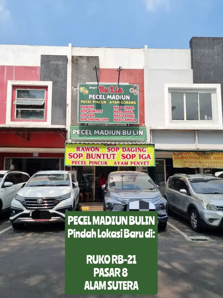 Asisten Masak dan Serabutan untuk Warung Nasi Pecel di Pasar 8 Alsut