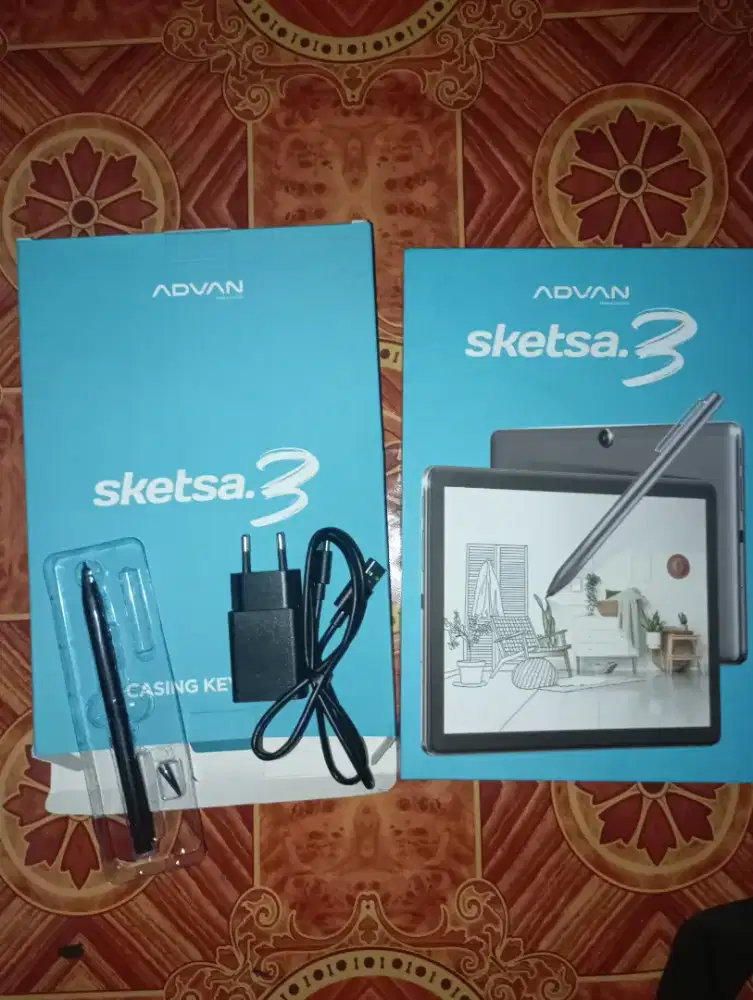 Advan sketsa 3 fullset baru sekali pakai garansi 1 tahun lagi