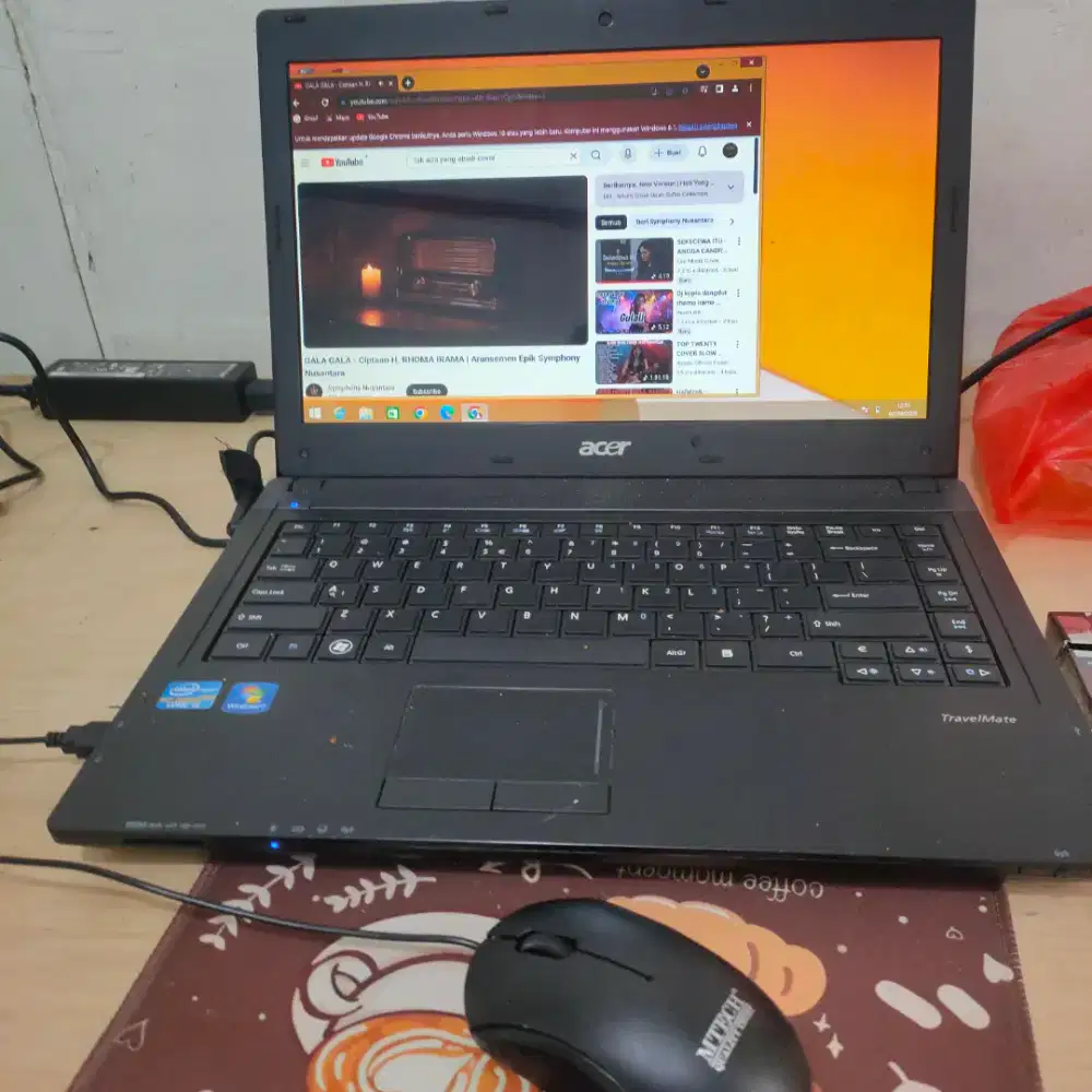 laptop acer , core i5, ram4gb, ssd 120gb