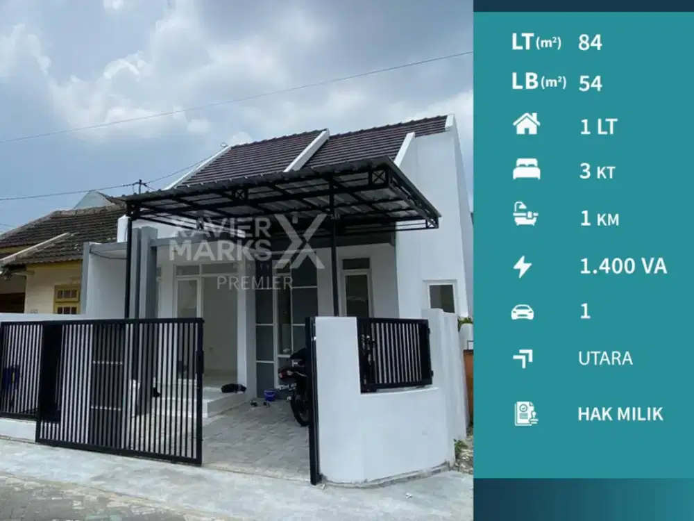 Dijual Rumah Hook Dekat Pusat Kota di Sawojajar Malang
