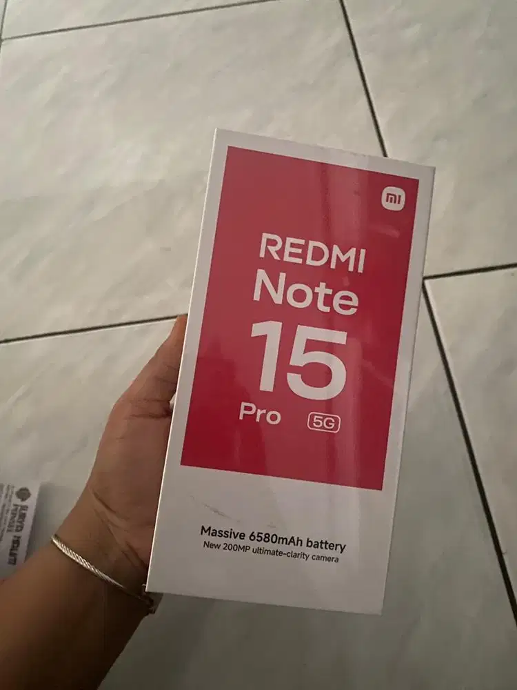 Redmi note 15 pro 5g ram 8/256gb new segel warna hitam