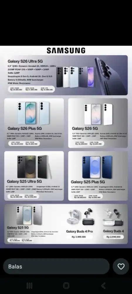 SAMSUNG S26 SERIESSSS