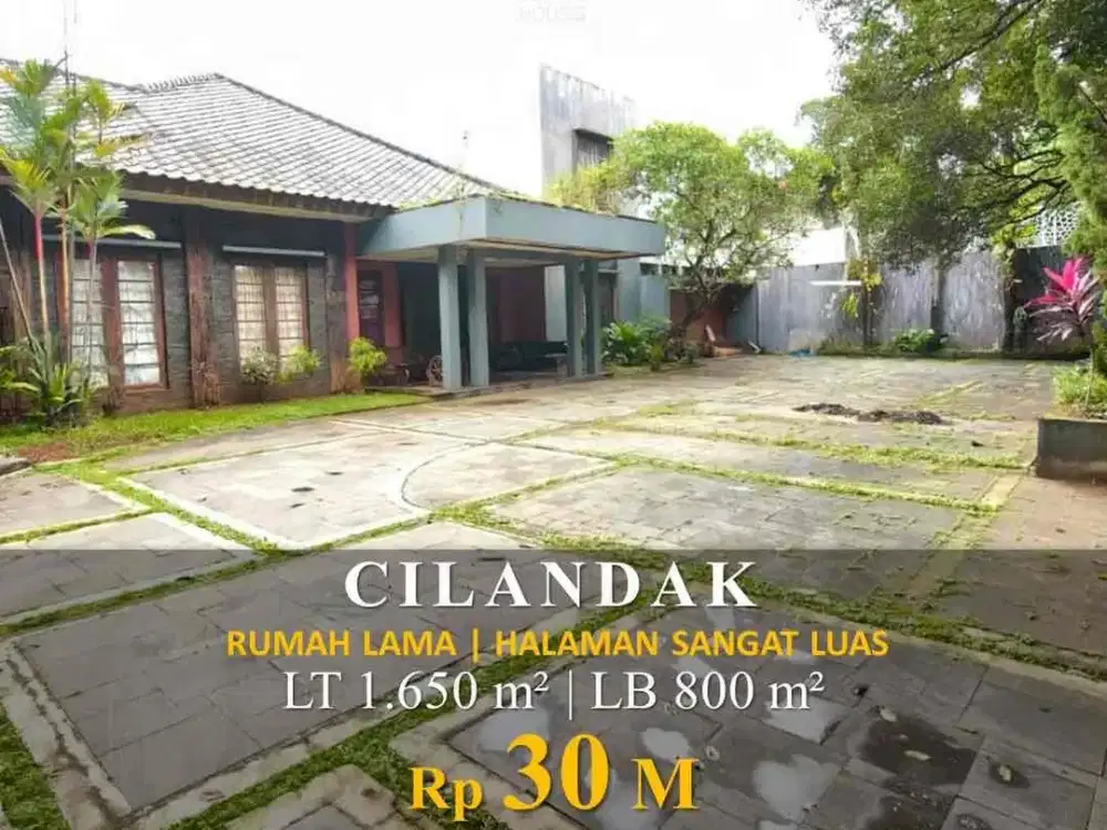 Dijual Rumah Lama Area Luas Di Cilandak
