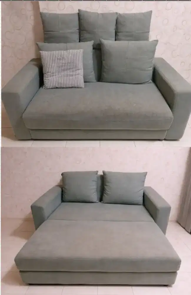 Sofa bed Grey bisa untuk kasur