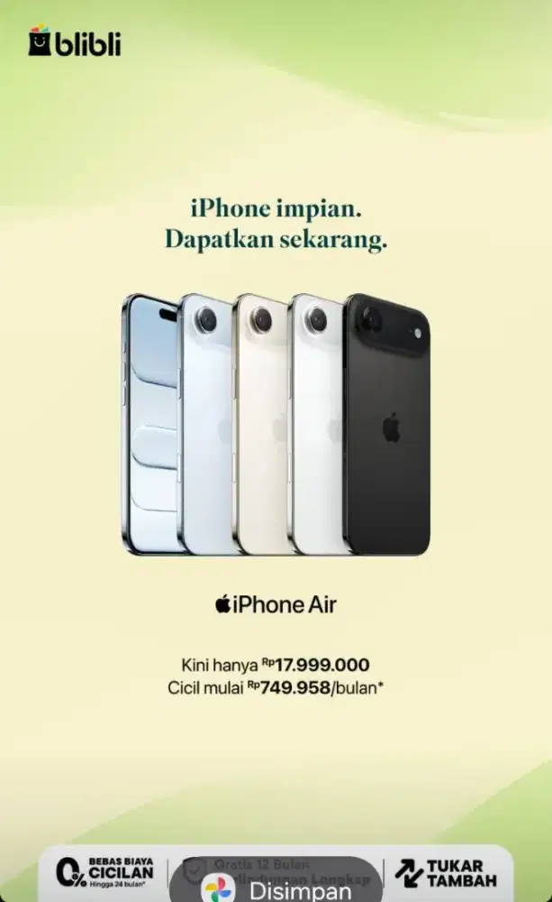 IPHONE 17 SERIES - BLIBLI GALAXY MALL 2 SURABAYA