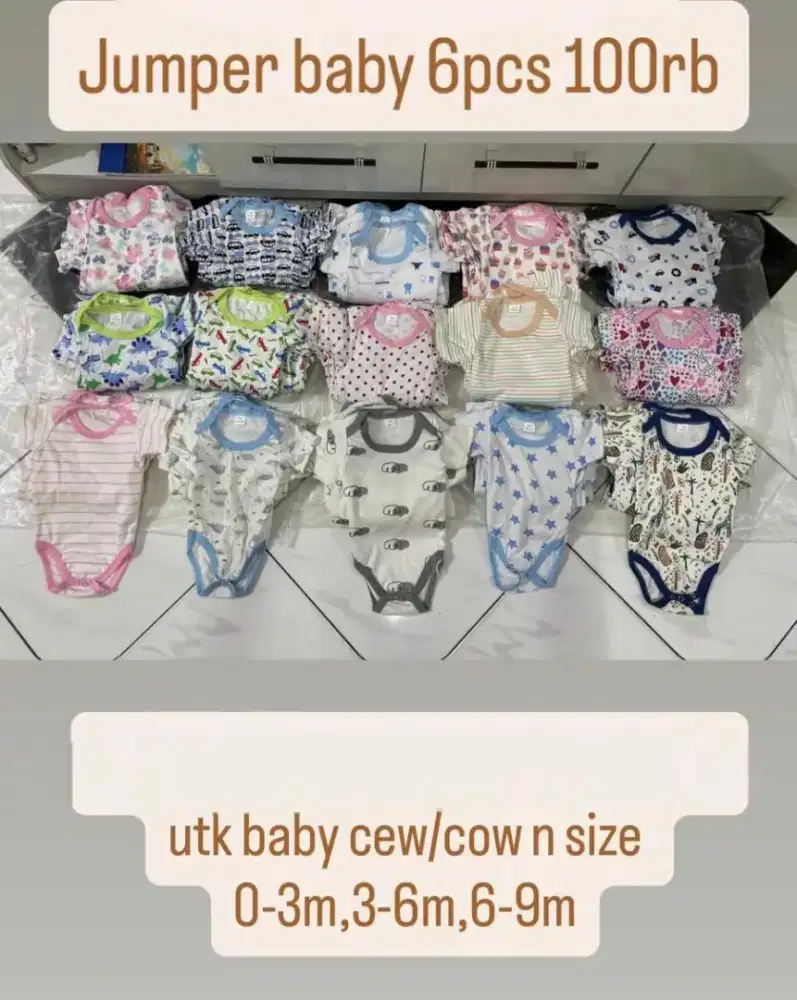 Jumper baby Cewek/Cowok 6pcs 100rb