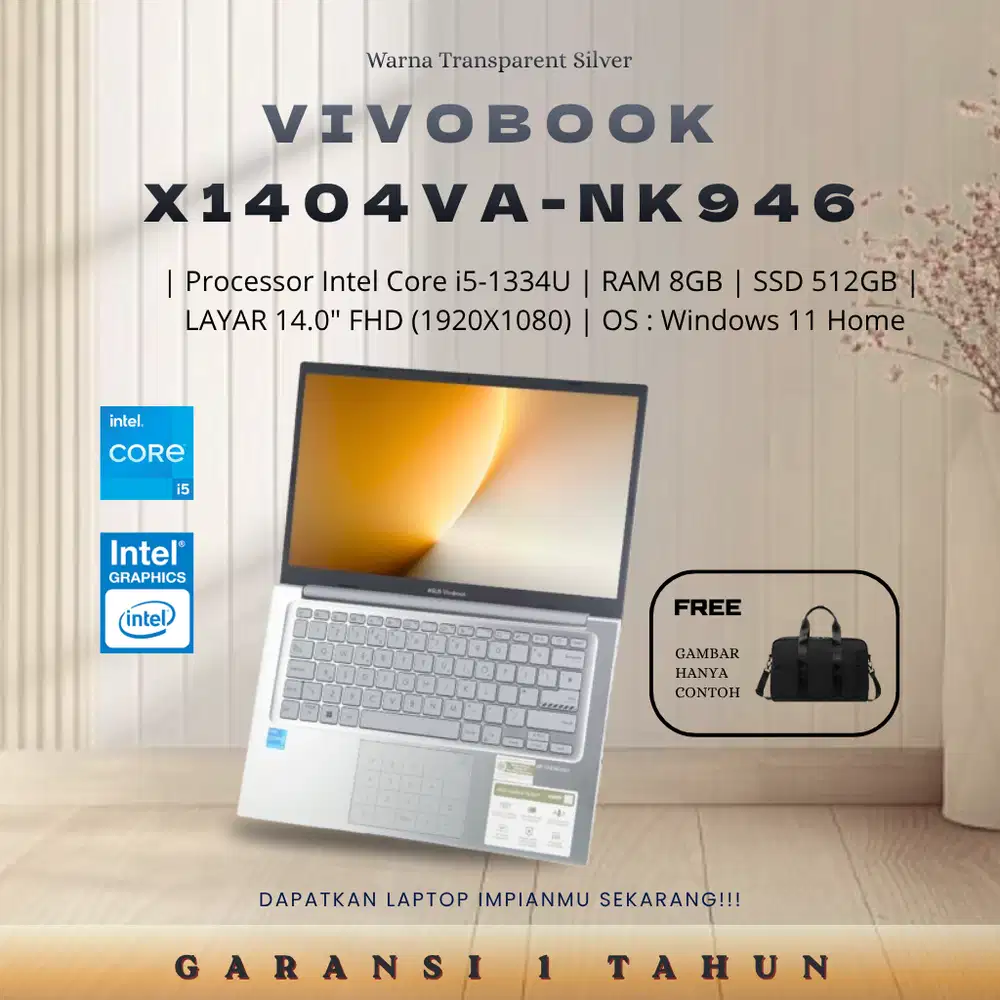 ASUS X1404VA-NK946 Intel Core i5-1334U RAM 8GB SSD 512GB